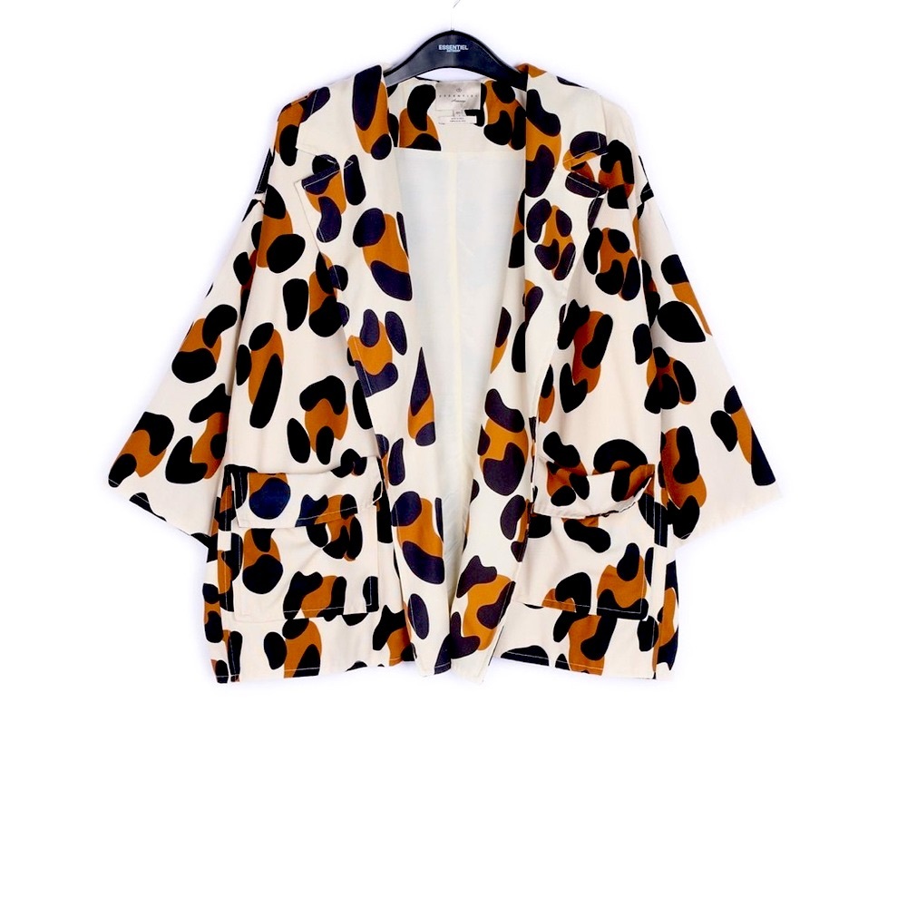 Oversize Printed Leopard Print Jacket by Essentiel Antwerp